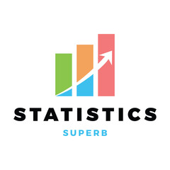 Statistic Icon Logo Design Template
