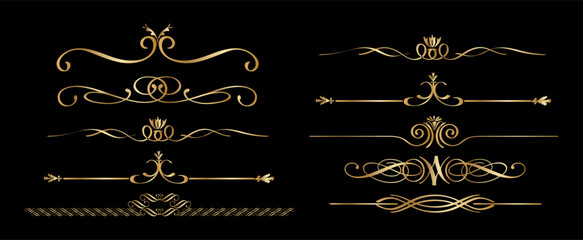 Ornamental Golden border divider collection