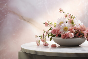 Obraz na płótnie Canvas flowers in a bowl