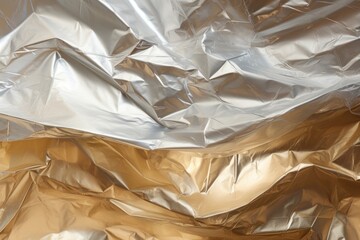 a close up of a foil
