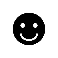 Fototapeta premium Smile icon vector isolated on white background. Smile vector icon. Emoticon Icon vector. Emoji