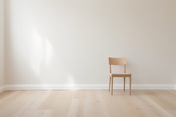 a chair in a room - obrazy, fototapety, plakaty