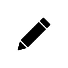 Pencil icon vector isolated on white background. Pencil vector icon