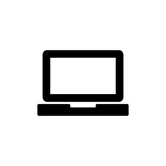 Laptop icon vector isolated on white background. Laptop vector icon
