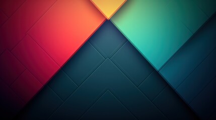 a colorful squares on a wall - obrazy, fototapety, plakaty