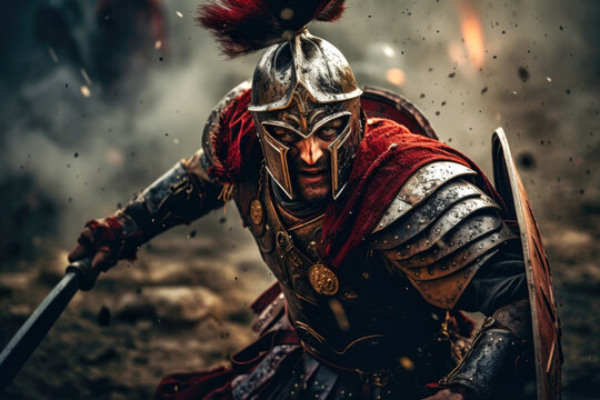 Auxiliary troops fighting the Roman army for the Roman Empire