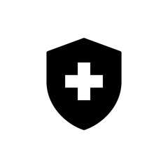 Health insurance icon vector isolated on white background. Insurance health document icon