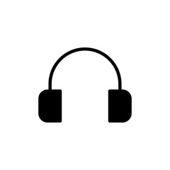 Headphone icon vector isolated on white background. Headphone vector icon. Call us