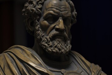 a statue of a man