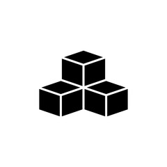 Box icon vector isolated on white background. Cardboard box, packaging open. Box vector icon