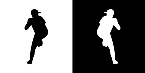 Illustration vector graphics of baseball icon