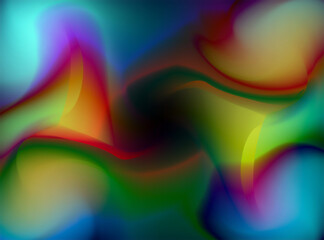 smooth gradient colorful abstract background with blurred wave effect