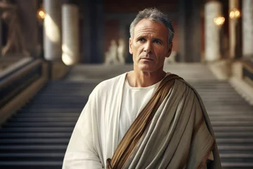 Fotobehang Roman senator Marcus Porcius Cato was a Roman Statesman and Philosopher © Nevio