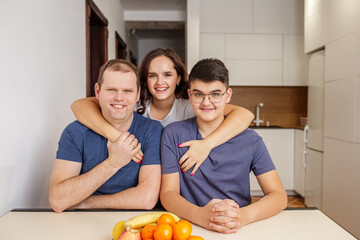 Casual Family Time in a Stylish Kitchen.