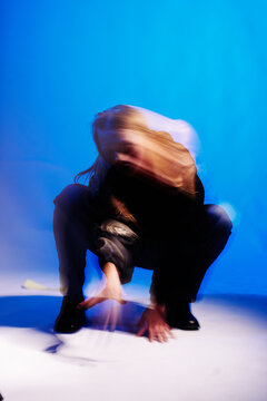 Enigmatic Motion in Blue