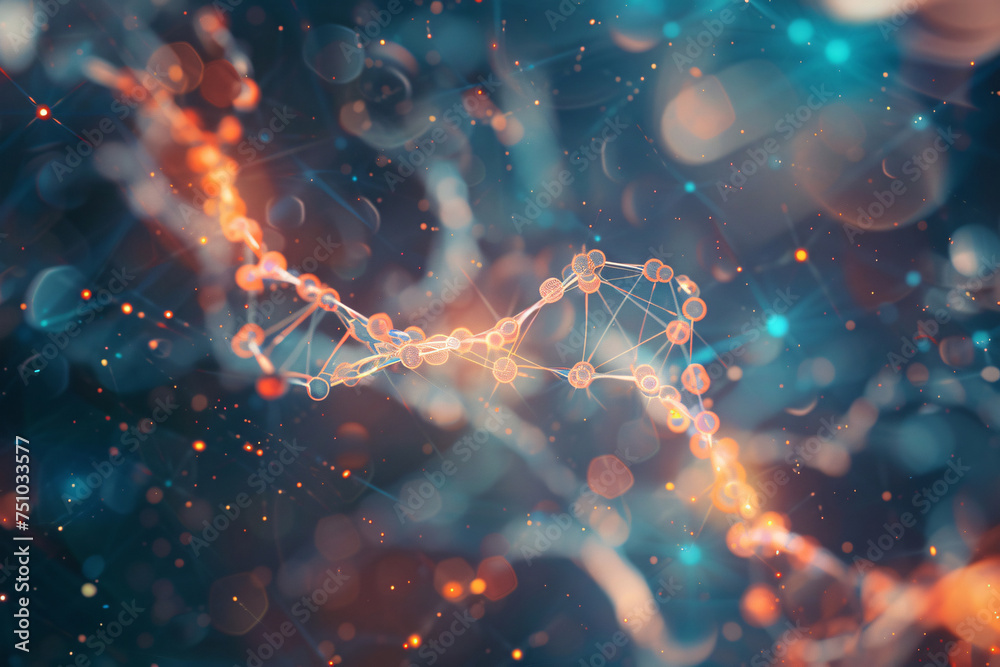 Wall mural abstract background and texture of science and medical backgrounds. generative ai