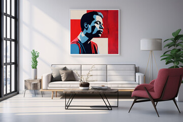 Contemporary Elegance, Exploring Modern Aesthetic Through Art. Generative AI