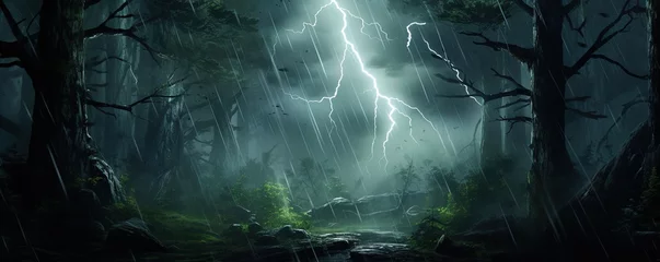  lightning bolt in the forest © Влада Яковенко