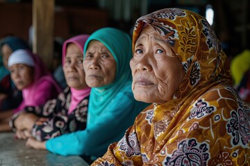 Indonesian old women business Office employees