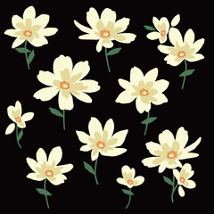 Abstract flower material ideal for textile design,