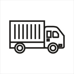 truck vector icon line template new