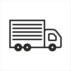 truck vector icon line template new