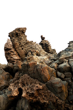 Volcanic Rock erosion on the coast of Sicily