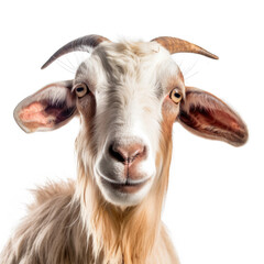 face of Goatisolated on transparent background, element remove background, element for design - animal, wildlife, animal themes
