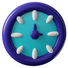 3D Icon Clock Illustration