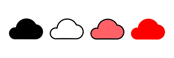 Cloud icon vector illustration. cloud sign and symbol