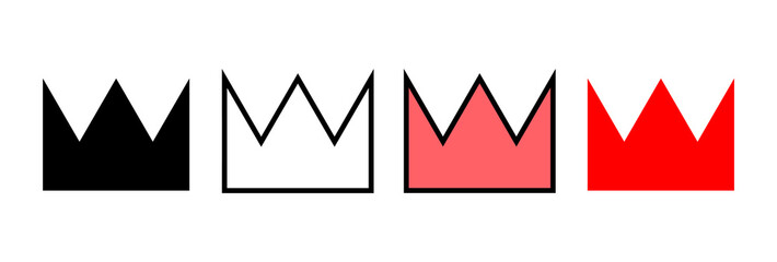 Crown icon vector illustration. crown sign and symbol