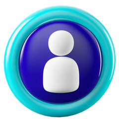 3D Icon Profile Illustration