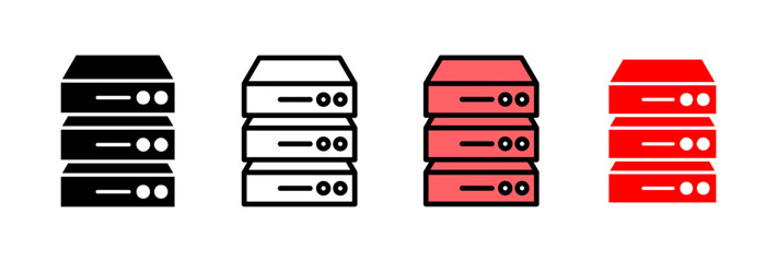 Database icon vector illustration. database sign and symbol