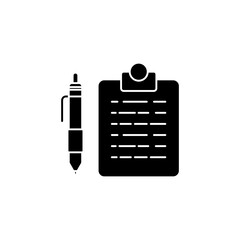 Exam icons set. Set of editable stroke icons.Vector set of Exam