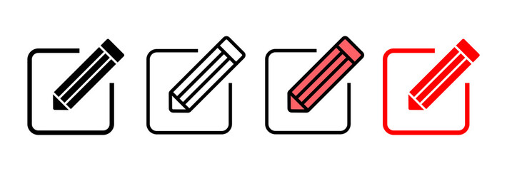 Edit icon vector illustration. edit document sign and symbol. edit text icon. pencil. sign up