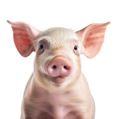face of Pigisolated on transparent background, element remove background, element for design - animal, wildlife, animal themes