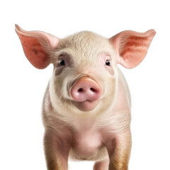face of Pigisolated on transparent background, element remove background, element for design - animal, wildlife, animal themes