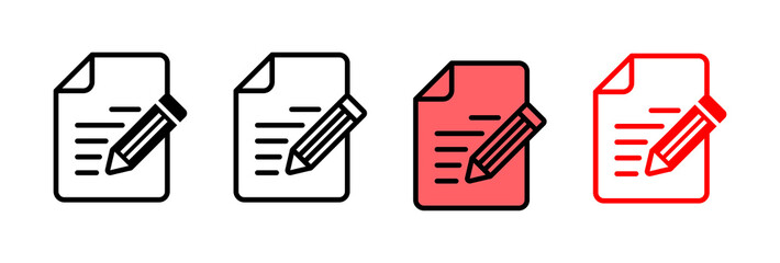 Note icon vector illustration. notepad sign and symbol