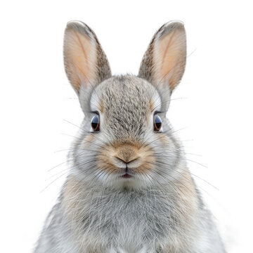 face of Rabbitisolated on transparent background, element remove background, element for design - animal, wildlife, animal themes