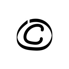 c grade concept line icon. Simple element illustration. c grade concept outline symbol design.