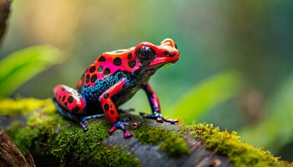 red eyed tree frog - obrazy, fototapety, plakaty