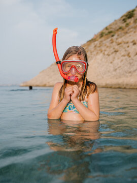 Seaside Child Snorkeling