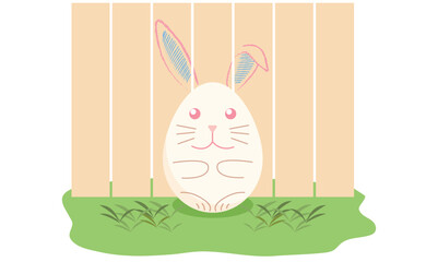 rabbit bunny ear pretty beautiful cute celebration festival spring time animal pet character cartoon icon object happy vector illustration easter rabbit april march month pattern festive holiday event