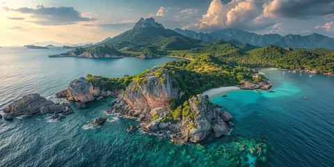 Gordijnen breathtaking landscapes island Koh Samui in Thailand © toomi123