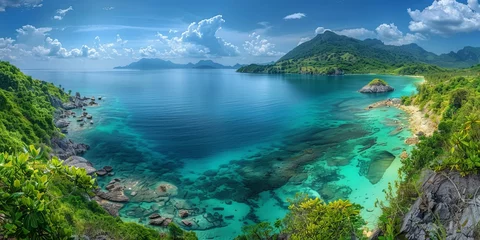 Foto auf Acrylglas Antireflex breathtaking landscapes island Koh Samui in Thailand © toomi123