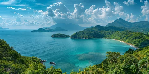 Poster breathtaking landscapes island Koh Samui in Thailand © toomi123
