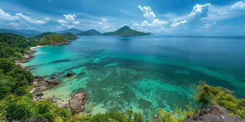 Fototapeta na wymiar breathtaking landscapes island Koh Samui in Thailand