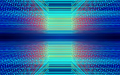 Abstract color criss-cross brushed lines space technology background