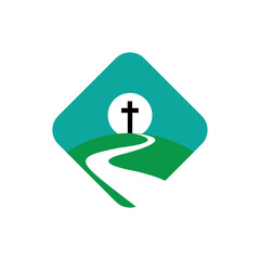 illustration of a person with a symbol of a sign