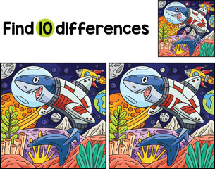 Space Shark Find The Differences